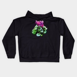 Cyclamen - Magenta Cyclamen Kids Hoodie